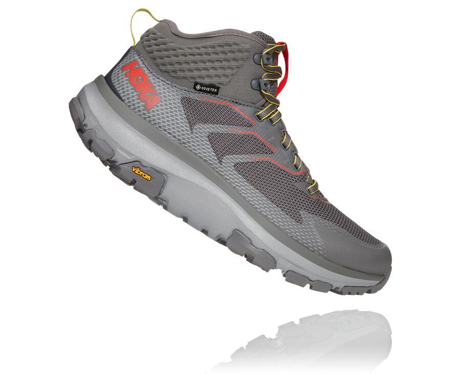 Sapatilhas Hoka One One Masculino Cinzentas - Toa Gore-Tex - 617-VQUCRN